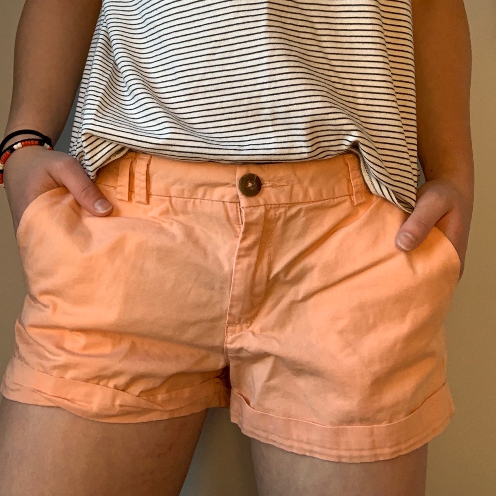 H&M Coral Cargo Shorts